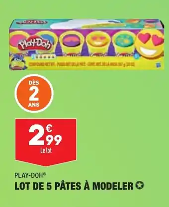 ALDI Lot de 5 pâtes à modeler PLAY-DOH offre