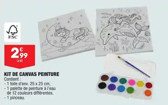 ALDI Kit de canvas peinture offre