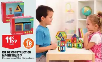 ALDI Kit de construction magnétique offre