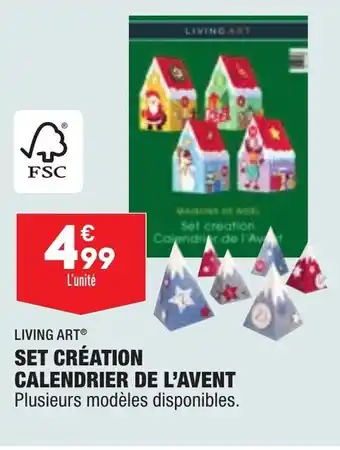 ALDI Set création calendrier de l'avent LIVING ART offre