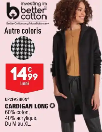 ALDI Cardigan long UP2FASHION offre