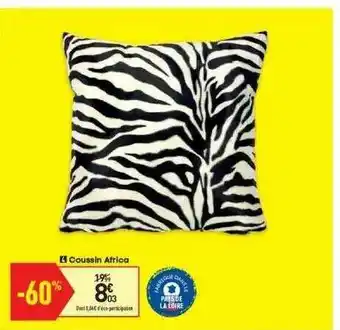 Conforama Coussin Africa offre