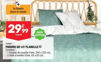 ALDI Parure de lit flanelle offre