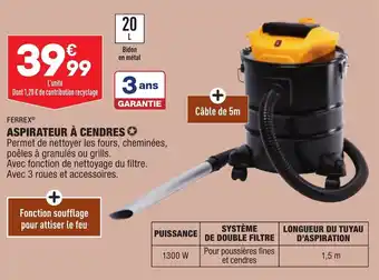 ALDI Aspirateur à cendres offre