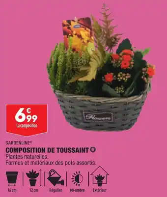 ALDI Composition de toussaint offre