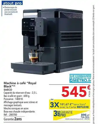 METRO Machine à café offre