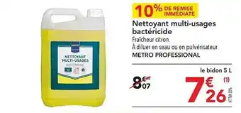 METRO Nettoyant multi-usages bactéricide offre