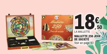E.Leclerc Mallette 250 jeux de société offre