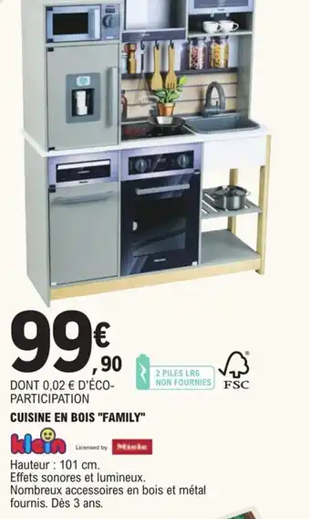 E.Leclerc Cuisine en bois "family" offre