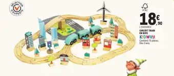 E.Leclerc Circuit train en bois offre