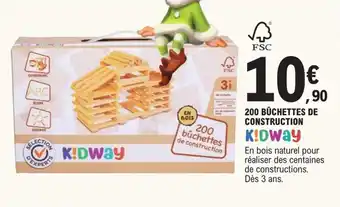 E.Leclerc 200 bûchettes de construction offre