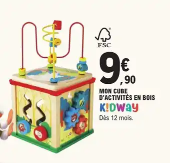 E.Leclerc Mon cube d'activités en bois offre