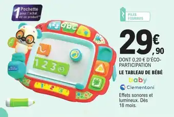 E.Leclerc Le tableau de bébé offre