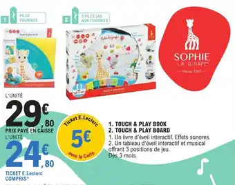E.Leclerc Touch & play book offre