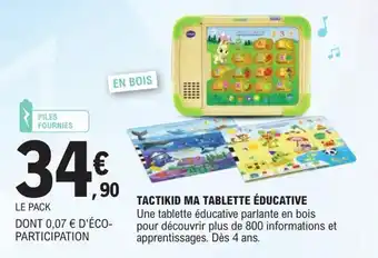 E.Leclerc Tactikid ma tablette éducative offre
