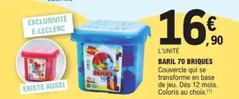 E.Leclerc Baril 70 briques offre