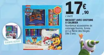 Megaset avec costume à colorier