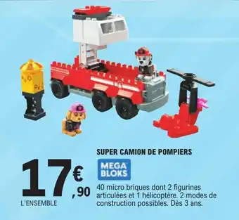 Super camion de pompiers