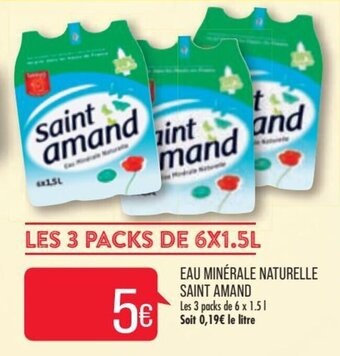 Eau minérale naturelle SAINT AMAND