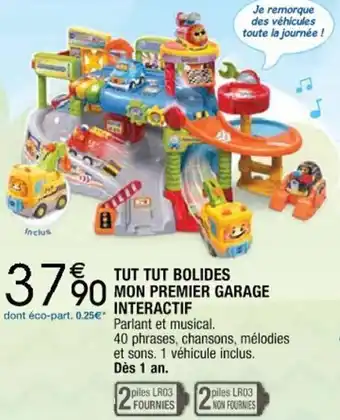 Cora x Carrefour Tut Tut Bolides Mon Premier Garage Interactif offre