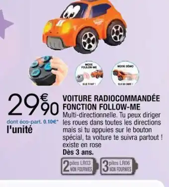 Voiture Radiocommandée Fonction Follow-Me