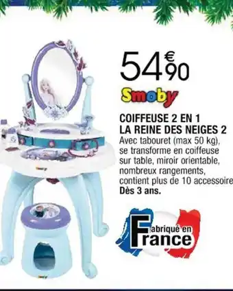 Cora x Carrefour Coiffeuse 2 en 1 La Reine Des Neiges 2 offre