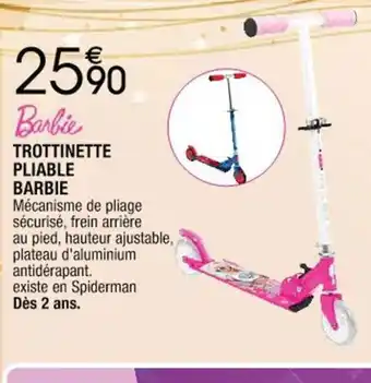 Cora x Carrefour Trotinette Pliable Barbie offre