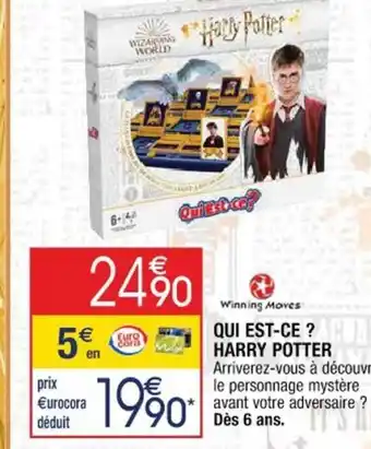 Cora x Carrefour Qui Est-Ce ? Harry Potter offre