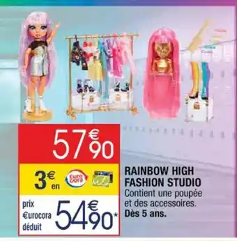 Cora x Carrefour Rainbow High Fashion Studio offre
