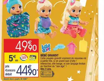 Cora x Carrefour Bébé Grandit offre
