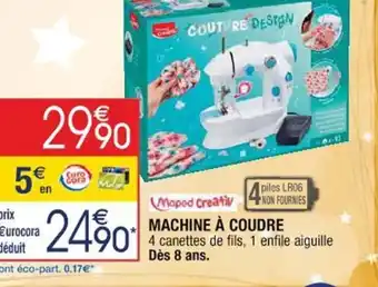 Cora x Carrefour Machine à Coudre offre