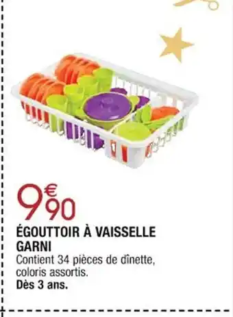 Cora x Carrefour Égouttoir à Vaisselle Garni offre