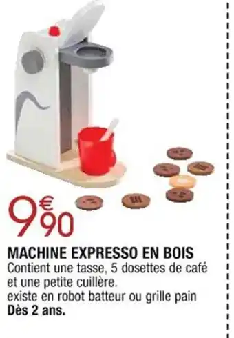 Cora x Carrefour Machine Expresso en Bois offre