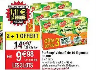 Pursoup' velouté de 10 légumes liebig