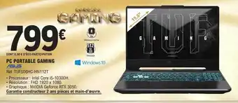 E.Leclerc Pc portable gaming asus offre