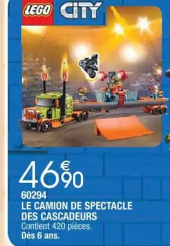 60294 Le Camion de Spectacle des Cascadeurs