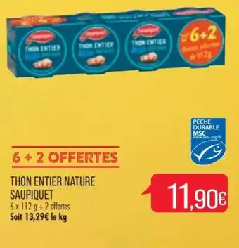 Match Thon Entier Nature Saupiquet offre