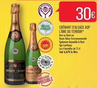 Match Crémmant d'Alsace AOP l'Ame du Terroir offre