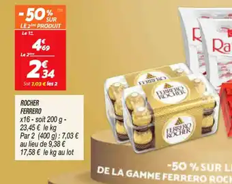 Netto Rocher Ferrero offre