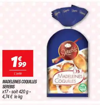 Netto Madeleines Coquilles Serebis offre