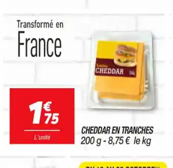Netto Cheddar en Tranches offre