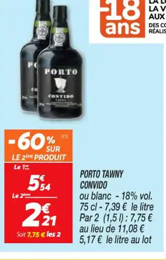 Netto Porto Tawny Convido offre