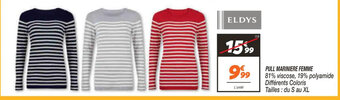 Netto Pull Mariniere Femme offre