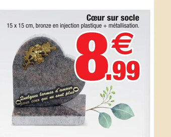 Bazarland Coeur Sur Socle offre