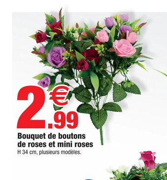 Bazarland Bouquet de Boutons de Roses Et Mini Roses offre
