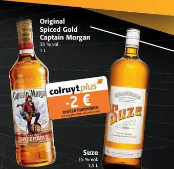 Colruyt Original spiced gold captain morgan, suze offre