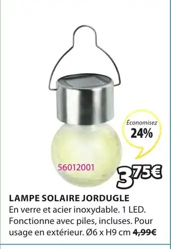 JYSK Lampe solaire jordugle offre