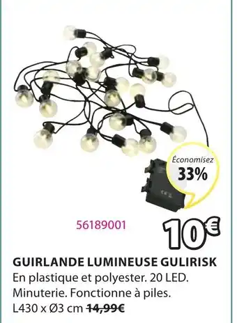 JYSK Guirlande lumineuse gulirisk offre