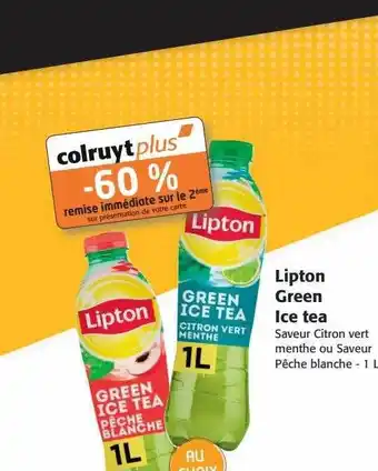 Colruyt Lipton green ice tea offre