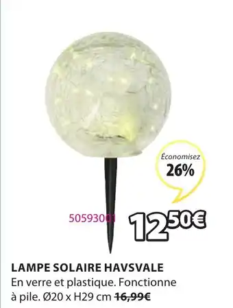 JYSK Lampe solaire havsvale offre